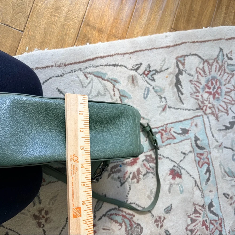 💚Coach💚 Army Green Leather Hobo Shoulder Bag - Picture 13 of 14